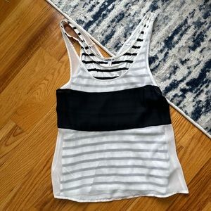 EXPRESS Black & White tank top